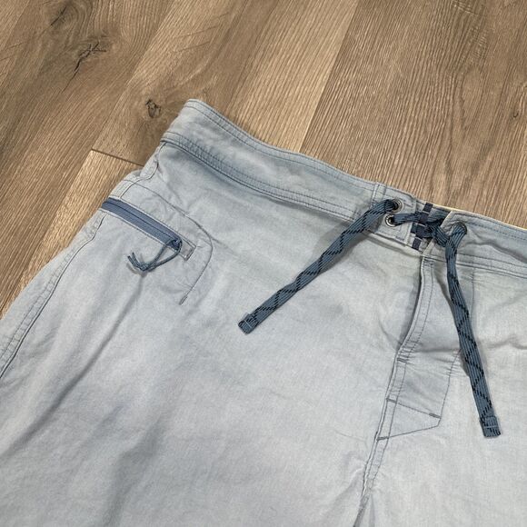 Patagonia Men's Organic Cotton Canvas Boardshorts Blue Green Size 40 - Picture 2 of 7